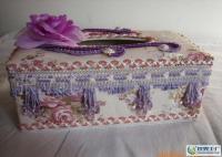 精致生活新选择 带珠蕾丝布艺纸巾盒，家居收纳的点睛之笔